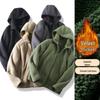 Herren verdickte Kapuzen-Fleece-Winterjacke - Warm & Lässig für Herbst/Winter