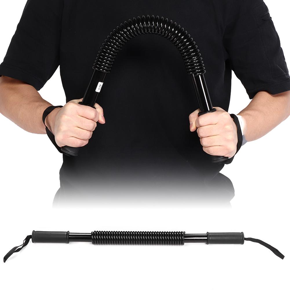 Arm Power Exerciser Spring Forearm Strength Muscle Trainer Chest Expander Gym EquipmentBlack 60KG