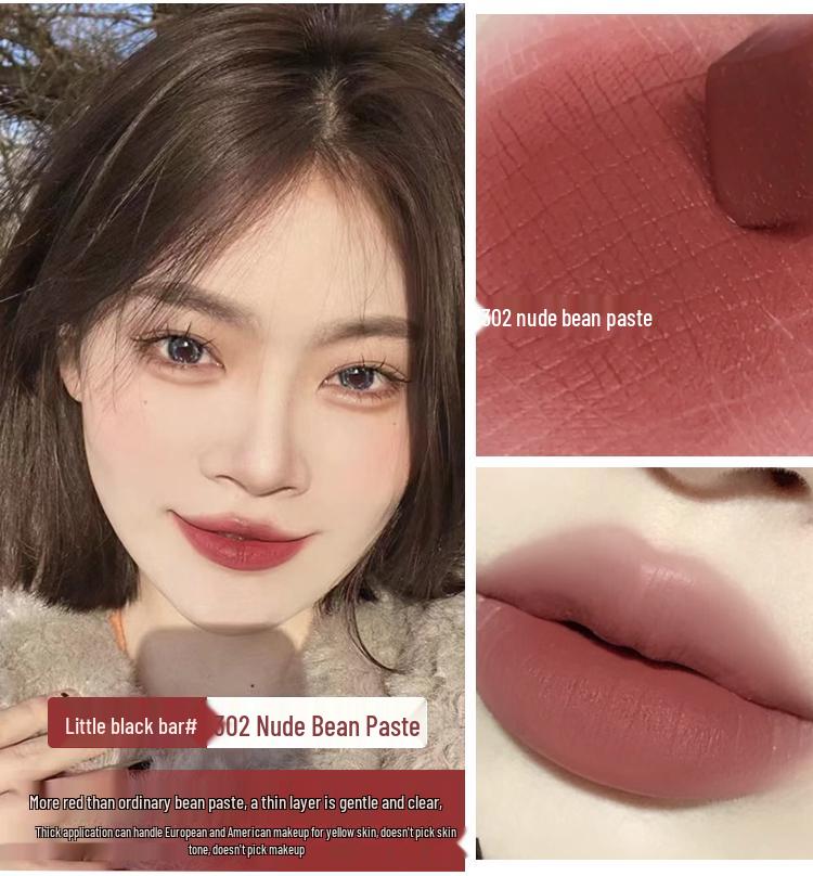YS Luo Jiakou Gold & Little Black Bar Lipstick Set (1966 21, 314, 302) - Genuine YSL Cosmetics for Women