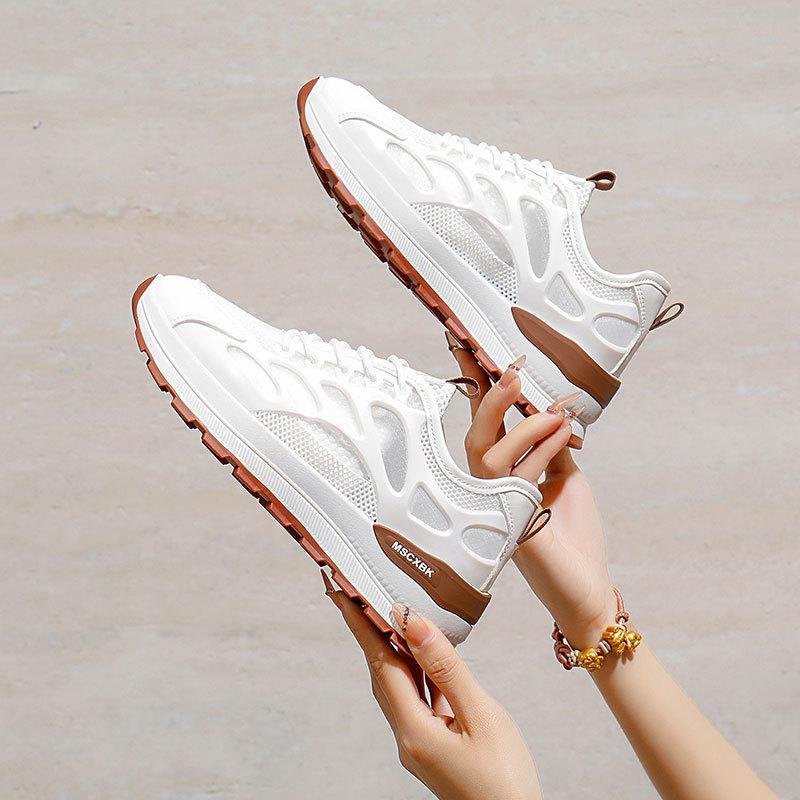 2025 Summer New Lightweight Cushioning Mesh Breathable Running Shoes Women's Comfortable and Lightweight Soft-soled Casual Sports Shoes