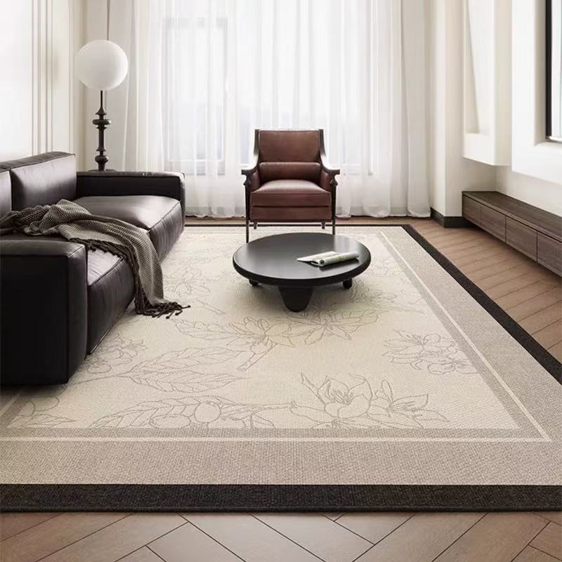 Light Luxury High-End Carpet Living Room Sofa Anti-Slip Waterproof Floor Mat Bedroom Anti-Stain Foot Mat Home Decoration