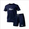 Completo sportivo da uomo a due pezzi T-shirt a maniche corte e pantaloni abbigliamento sportivo per corsa e fitness 2026 estate grande sconto