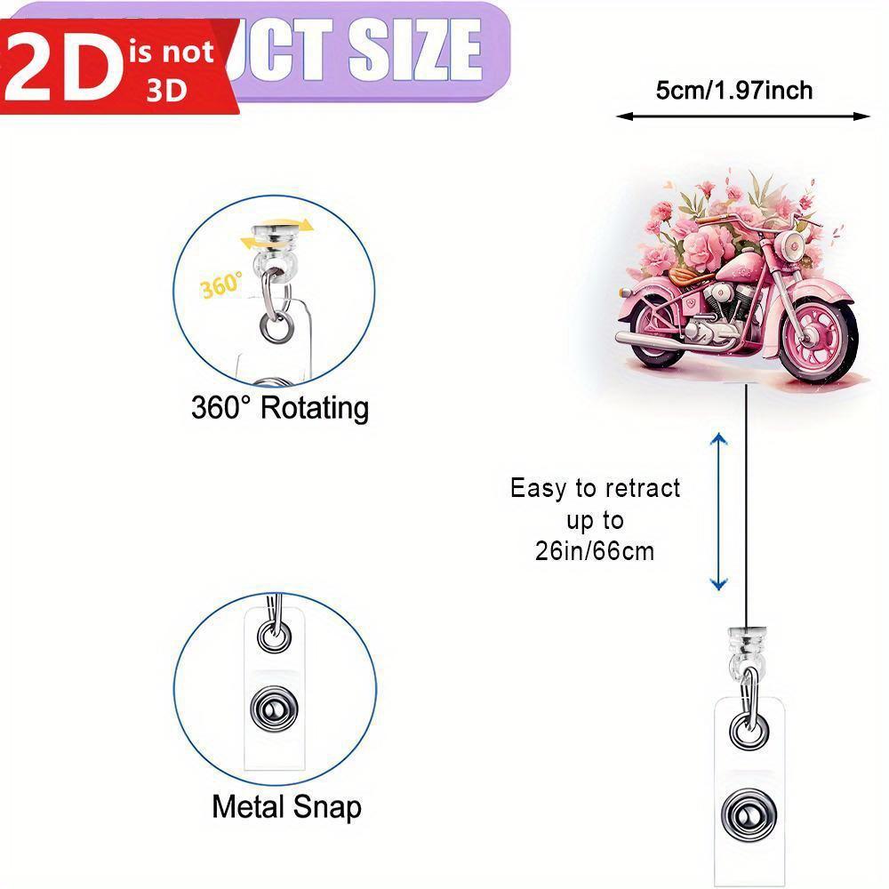 Scalable Flash Color Badge Reel - Cute ID clip for nurses, teachers, police, and office staff.