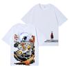 One Piece Luffy Back Art Cotton Tee Highquality Streetwear Unisexs Clothing and Womens Clothing 2026 Summer New T Shirt