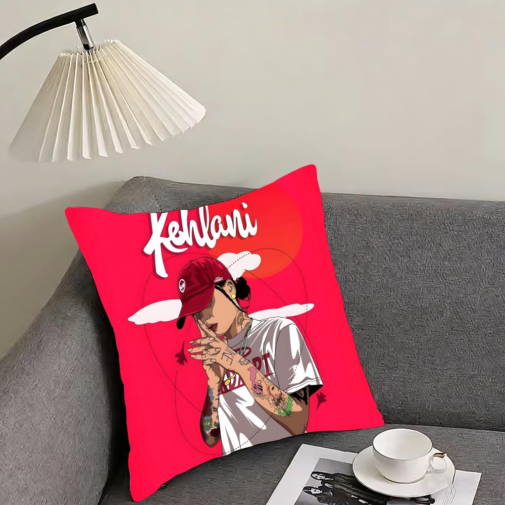 Singer K-Kehlani Cushion Cover Reversible Plush Pillow Cover – For car, sofa, bedroom, perfect as a gift.
