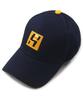 Heiteo H Leather Patch Ball Cap Navy