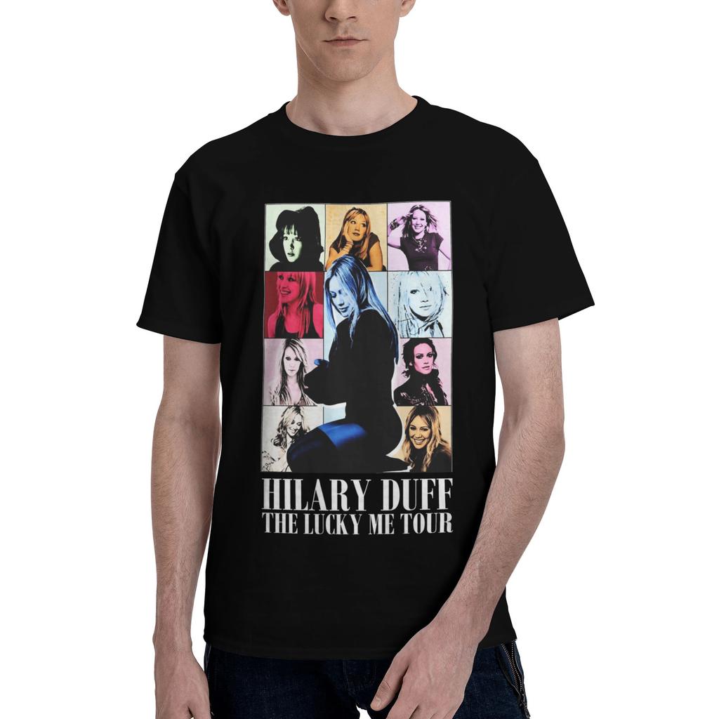 Hilary Duff Lucky Me Tour 2026 Printed T Shirts Women 100% Cotton Tee Shirt Clothes
