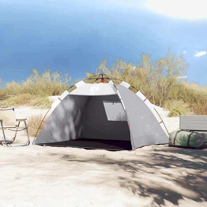 VidaXL Beach Tent 2 Persons Grey Quick Release Waterproof, Tent, Garden Tent, Outdoor Shelter, Tent of 4005298