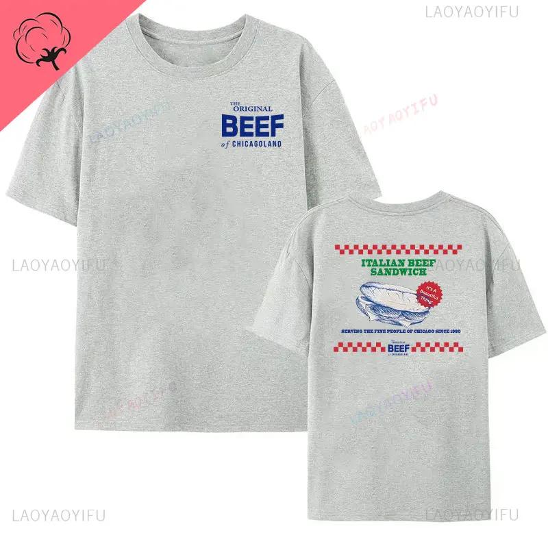 

The Bear TV Series Tshirt The Original Beef of Chicagoland Shirt Family Meal Spaghetti Jeremy Allen Fans Unisex Tee 4XL