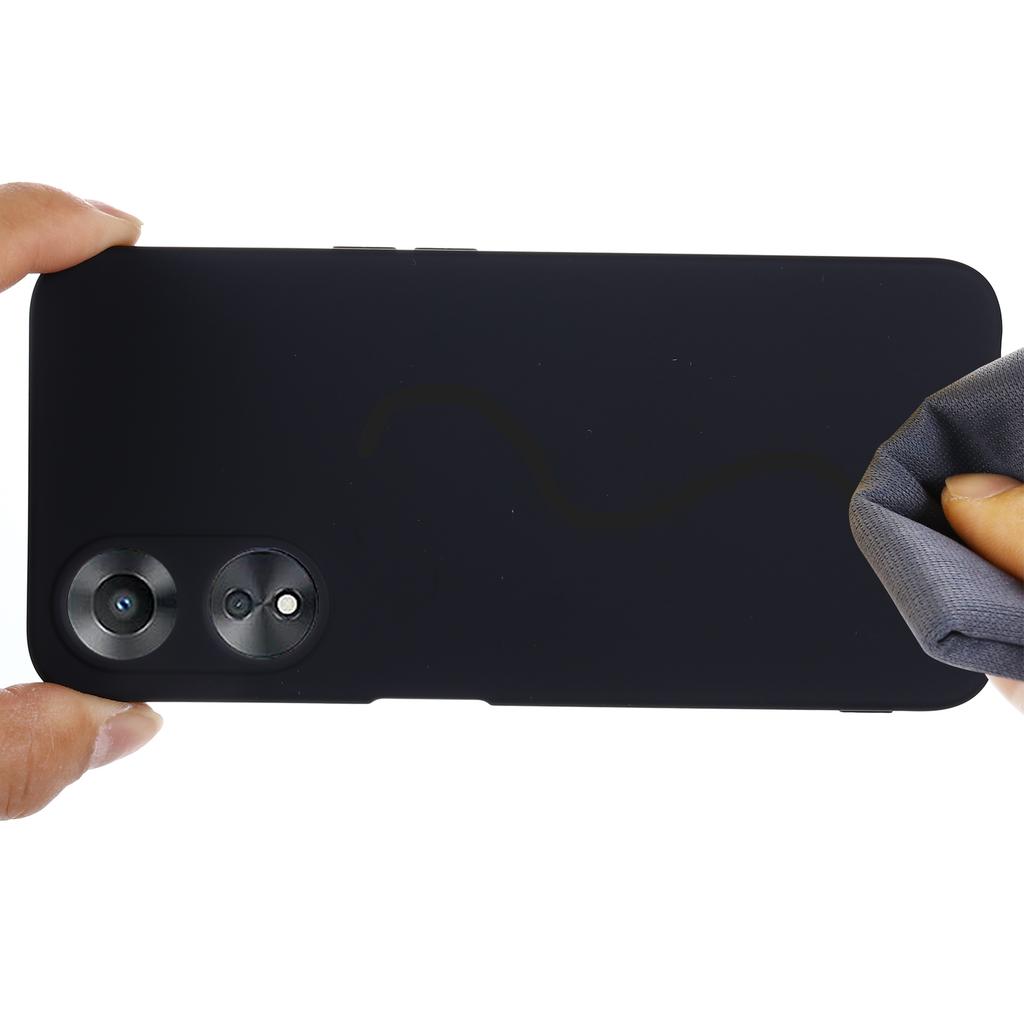 Handyhülle für Oppo A58 5G/A58x 5G/A78 5G, Flüssigsilikon Staubdicht Weiche Fütterung Schutzhülle mit Trageband