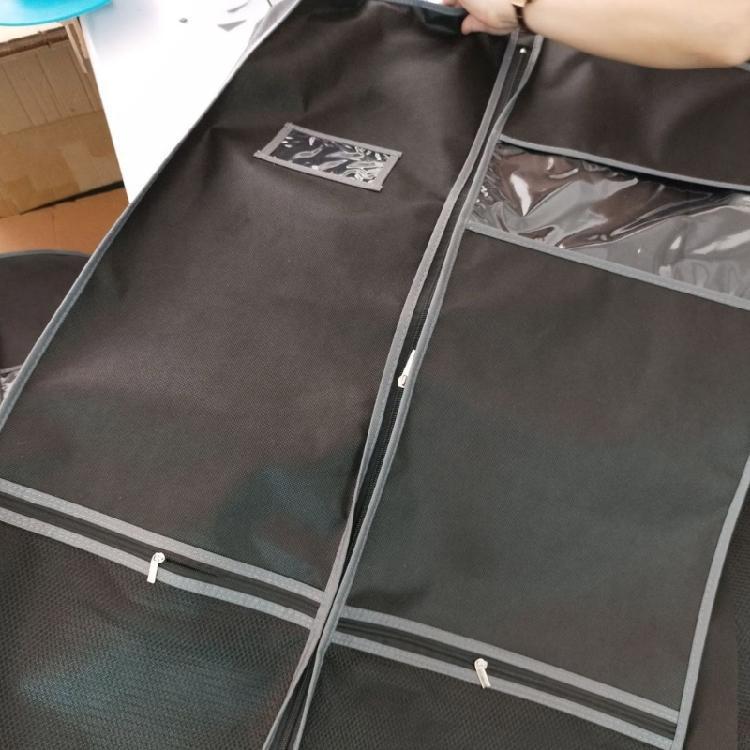 Wytrzymała torba na ubrania z kieszeniami, Przenośne torby na ubrania do wieszania odzieży