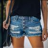 In Mid Waist Summer Womens Jeans Shorts Jeans Short Length High Waisted Streetwear Workwear Denim Short Pants