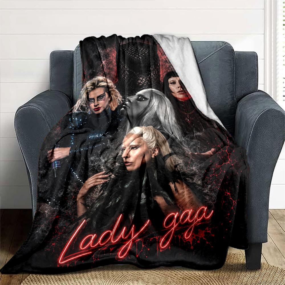 Gaga Print Flannel Blanket High Quality Warm Comfortable Cover for All Seasons Perfect for Gifts Home Decor
