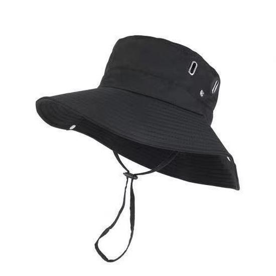 

Регулируемая шляпа от солнца с широкими полями для пеших прогулок, альпинизма и путешествий чёрный