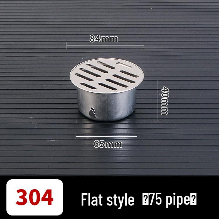 304 Stainless Steel Anti-Clogging Mesh Drain Cover for 75mm Balcony Rooftop Pipes