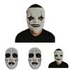 Slipknot Halloweenmasker met clowngezicht en mond met rits voor verkleedfeestjes