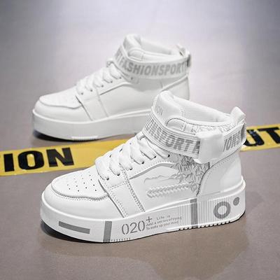 2026Scarponcini Alti da Uomo Sneakers Vulcanizzate con Zeppa Allacciatura Suola Morbida Scarpe Casual da Passeggio da Uomo Stivaletti Tenis Masculino 39-45