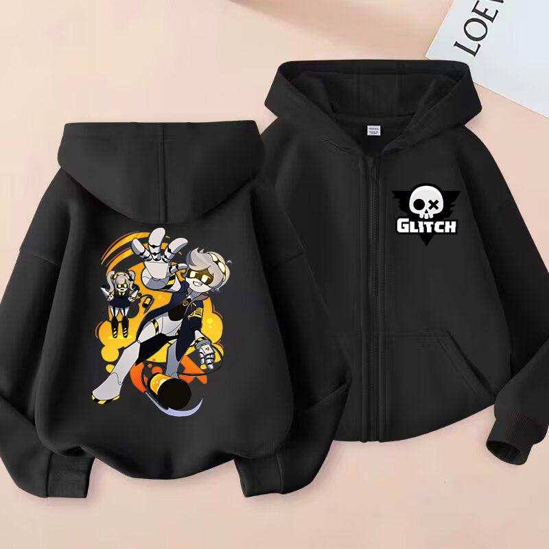 Murder Drones Printed Zip Up Outerwear Hoodie Children Clothes Kids Girls Boys Zipper Sweatshirt Baby Casual Tops Fashion Hoody