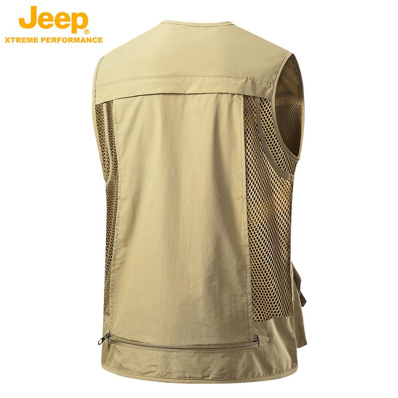 JEEP Men's Multi-Pocket Outdoor Fishing Vest