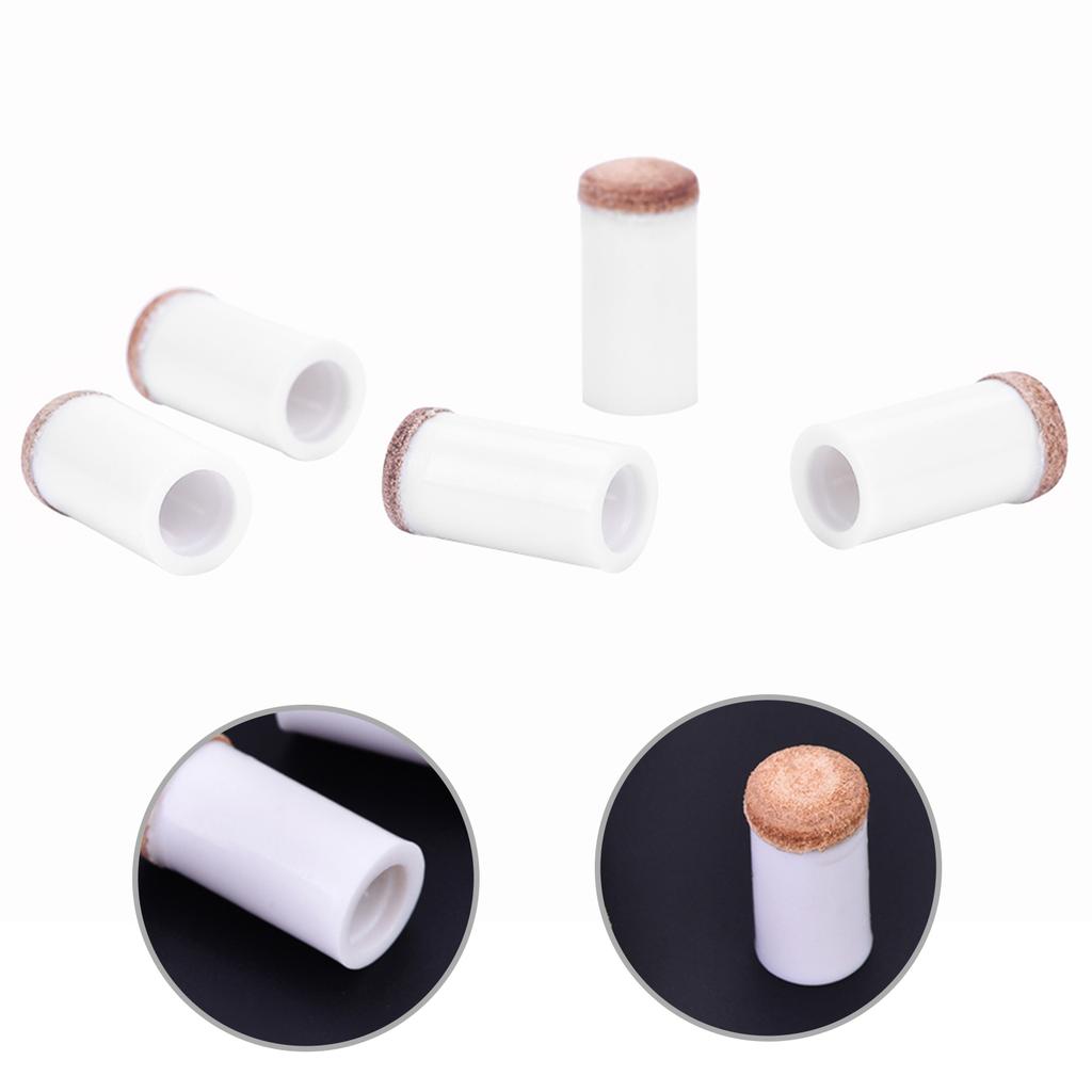 10pcs Billiards Snooker Pool Cue Pole Tip Replacement Parts Tackle Accessory (11mm)