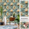 Premium Self-adhesive Wallpaper Flower Retro Pattern Wardrobe Cabinet Door Renovation Wallpaper Renovation Waterproof Furniture Sticker