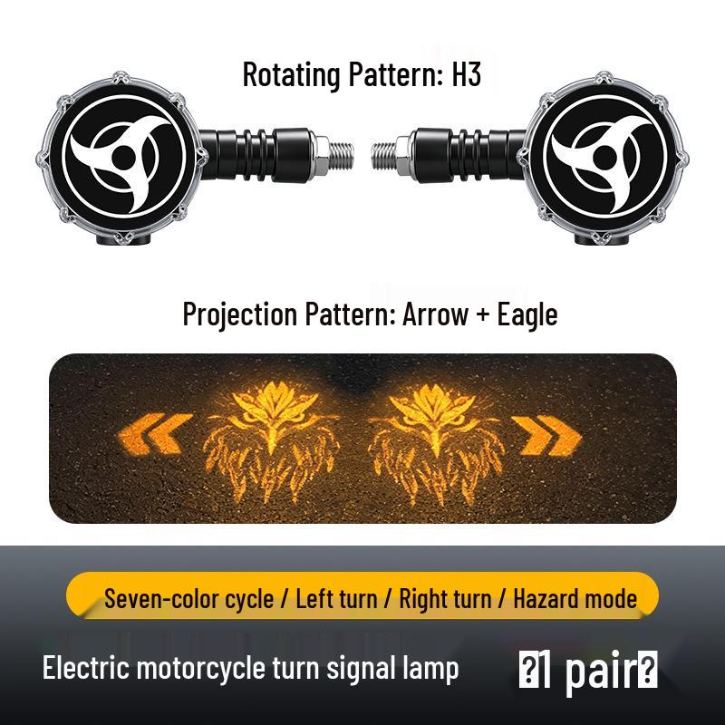 LED Flowing Water Motorcycle Turn Signal, Super Bright 12V Direction Indicator for Electric Vehicles and Scooters