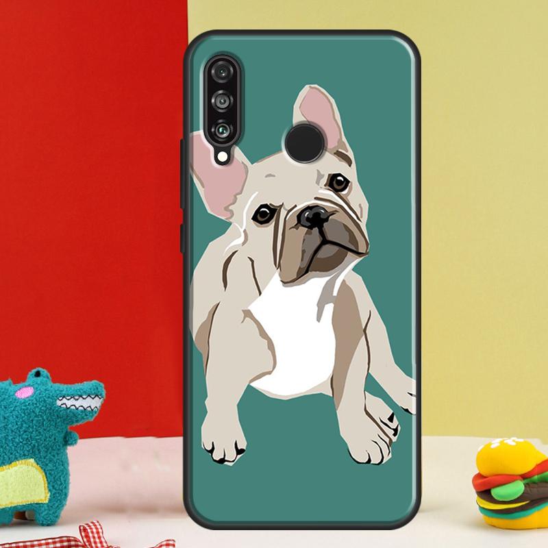Cute French Bulldog For Huawei Nova 12s 12i 11i 8i 9 10 SE Y91 Y90 Y60 Y70 Y72 Y61 P20 P40 P30 Lite P60 Pro Case