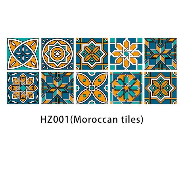 10-Sheet Peel and Stick Self Adhesive Removable Wallpaper Stick On Kitchen Backsplash Bathroom 3D Wall Sticker Tiles