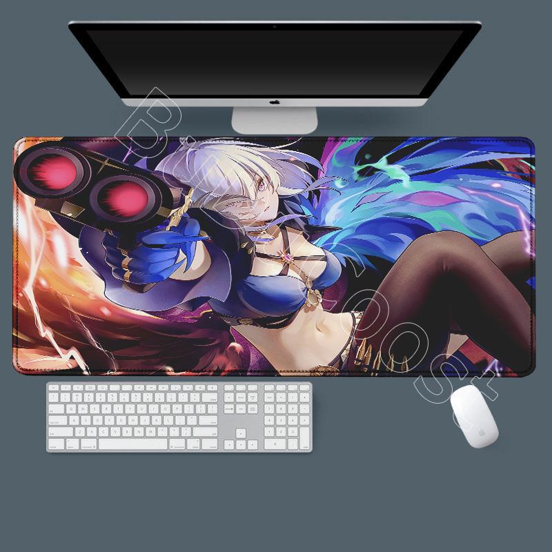 Kawaii Anime Girl Galbrena Desk Mat Non-slip Gamer Mouse Pad 1200x600mm Mousepad Computer Wuthering Waves Laptop PC Keyboard Pad