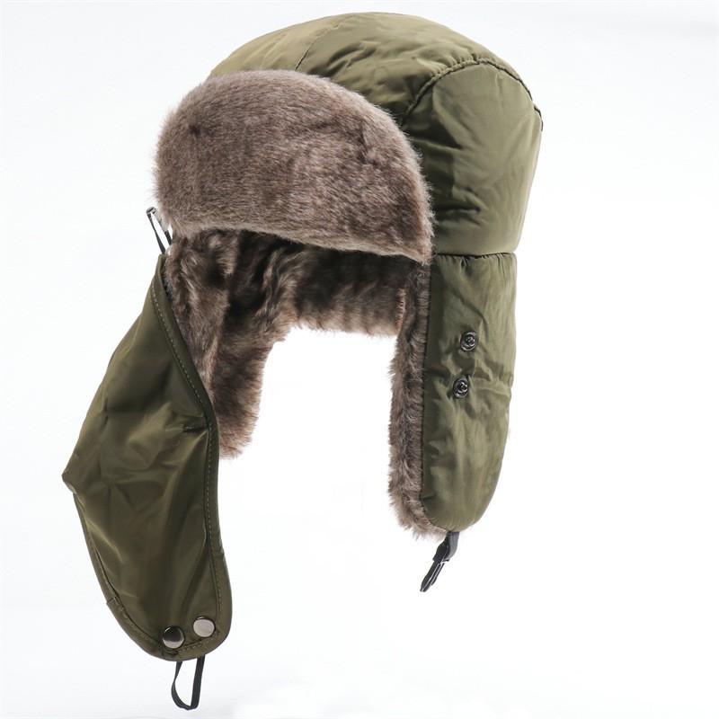 Unisex Winter Warm Hat With Ear Protection Waterproof Windproof Outdoor Cap Cycling Hiking