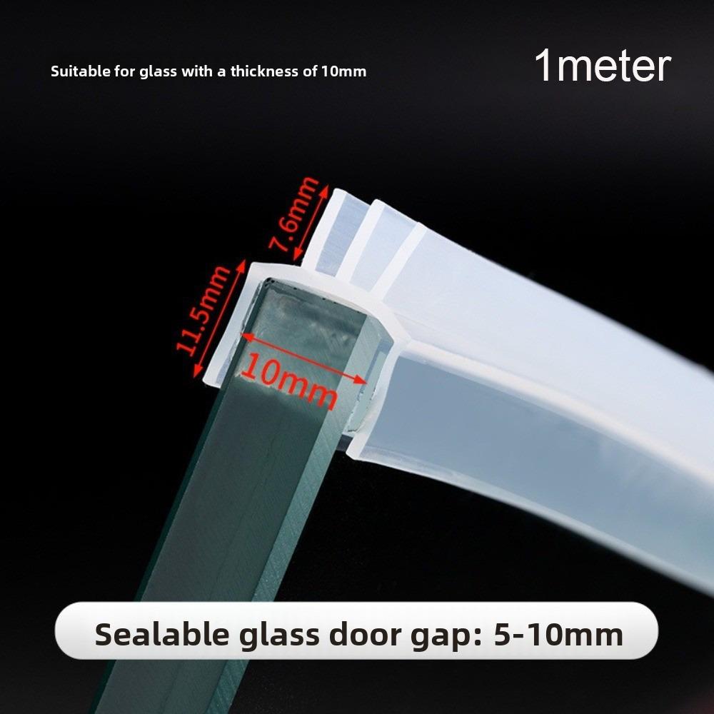 

1/3 метра 10 мм/12 мм Уплотнительные полосы для окон Силиконовая резина Уплотнитель дверного зазора Фиксатор для раздвижных стеклянных дверей 1