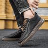 Fashion New Shoes for Men Comfortable Flat Men's Casual Shoes Outdoor Wild Men's Sneakers High End Fashion One Pedal Dress Shoes Male