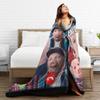 John Pork Vintage Retro Design Warm Blanket  Picnic Plush Throw Blanket Novelty Living Room Flannel Bedspread Sofa Bed Cover