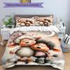3pcs Anime Cartoon Sheep Bedding Set - Includes One Quilt Cover and Two Pillowcases (No Core) - Home Decor, Festival Gift, Polyester Fabric