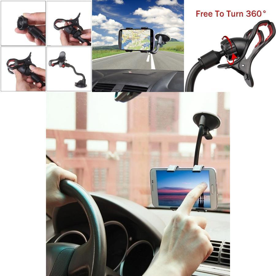 Universal Car Holder Desktop Lazy Bracket Kit Holder With Sturdy Abs Construction For All Phone Sizes