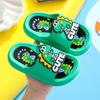 Soft Cartoon Cute Dinosaur Slippers Platform PVC Cartoon Animal Slippers Solid Anti Slip Children's Bathroom Sandals Girls