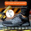 Men's Safety Shoes Steel Toe Isolation Male Sneaker Lightweight Working Shoes Protection Anti Smashing Anti Piercing Safety Shoe