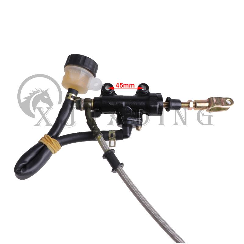 Rear Hydraulic Disc Brake Caliper Master Cylinder Pump Kit For 150cc 200cc 250cc 300cc ATV UTV Buggy Quad Dirt Bike Accessories