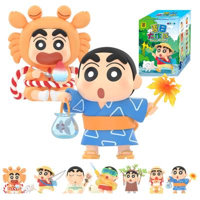 TOP TOY Crayon Serie Gachapon Blind Box Figur Plastikmodell Premium Spielzeug PVC Weichvinyl Charakter Geburtstagsgeschenk Sammlerstück Shin-chan "Sommer"