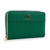Parsons Club Women's Bifold Wallet, Large Capacity, Round Zipper, with Card Case, Lucky, Financial Luck, Octagonal Brooch, Feng Shui, Lucky Wallet,