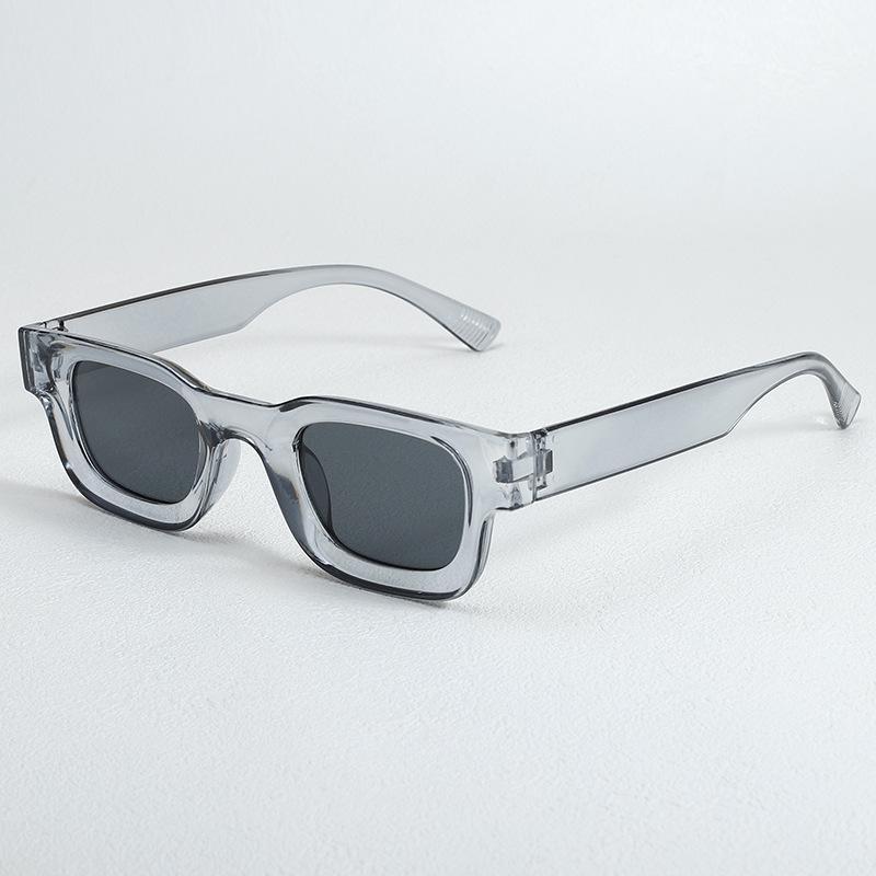 Simple Square Fashion Plastic Sunglasses for Men and Women Trendy UV Resistant Glasses Outdoor Sunscreen Sunshade Eyewear