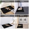 One Piece Cute Luffy Front Door Floor Entrance Mats Outdoor Straw Hat Pirates Bath Kitchen Doormat Living Room Carpet Rug