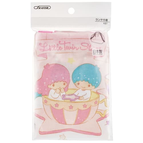 Skater Children's Lunch Box Drawstring Bag with Gusset Kids Made in Japan Sanrio Little Ruin Stars Glitter Amusement Park Girls KB7