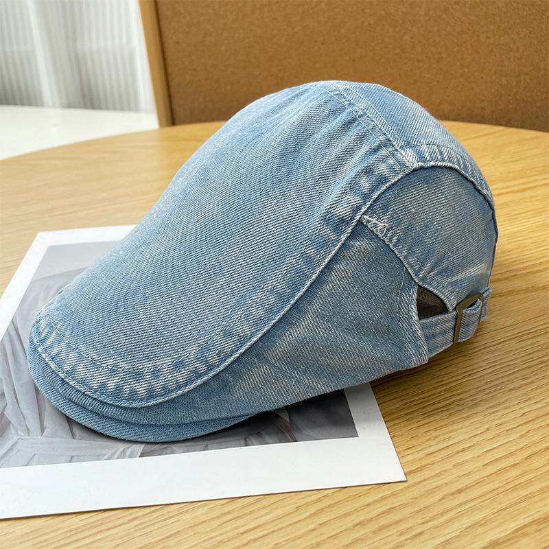 Blogger's Same British Style Newsboy Artist Hat Big Head Circumference Couple Trend Versatile Reversible Can Wear Duck Tongue Forward Hat
