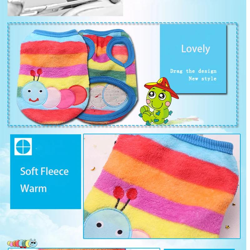 Warm Winter Vest for Small Dogs And Cats Cute Puppy Puffer Jacket Soft Flannel Pet Sweater X-Small Dog Accessories