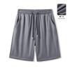 Men's Casual Black Ice Silk Five-Point Sports Shorts