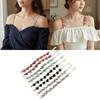 With Lace Trim Rose Flower Lingerie Strap Invisible Seamless Anti-slip Bra Strap Adjustable Elastic Underwear Strap