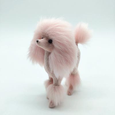 4 Inch Pink Poodle Dog Simulation Plush Toy
