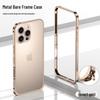 Ultra-Thin Lightweight Metal Frame iPhone 16/15 Pro Case with Seahorse Buckle Design and Heat Dissipation