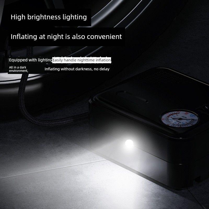 Car Air Pump Portable Electric Tire Inflator for Cars High-Power 12V Air Pump Cylinder